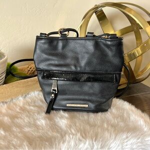 Quay Australia Leather Bucket Bag purse Black